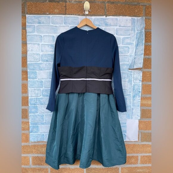 Sophie Marand colorblock dress size 42/ 8 - Picture 10 of 12